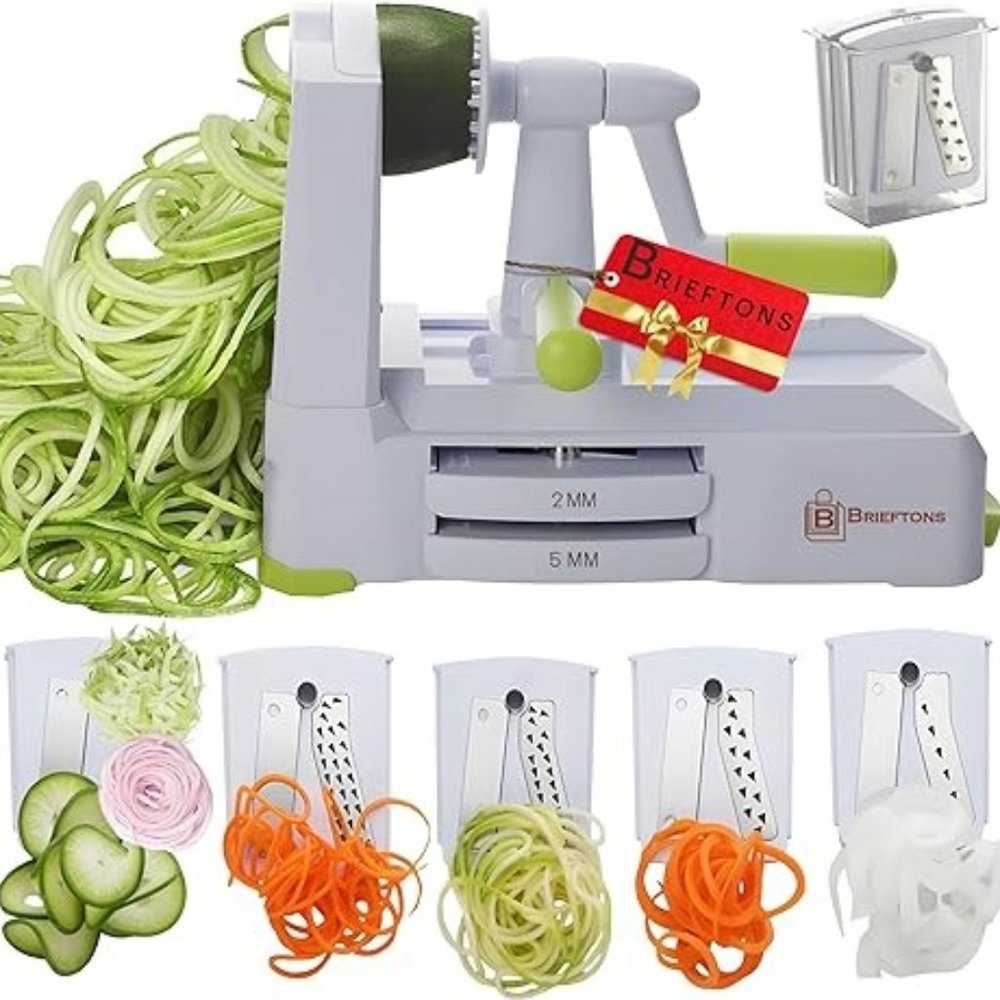 *NEW*Brieftons 5-Blade Vegetable Spiralizer